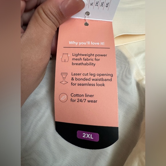 Shapermint Essentials Everyday Empower Mesh Shaper Shorts - Picture 7 of 8